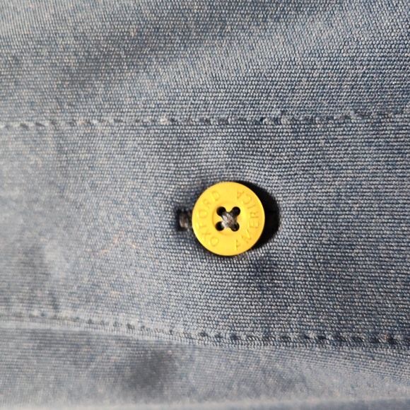 EUC Oxford America Men's Short Sleeve Polo, Size S, 100% Polyester, Blue - Picture 4 of 5